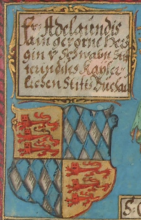 Buchau Archivfindbuch Adelindis Wappen