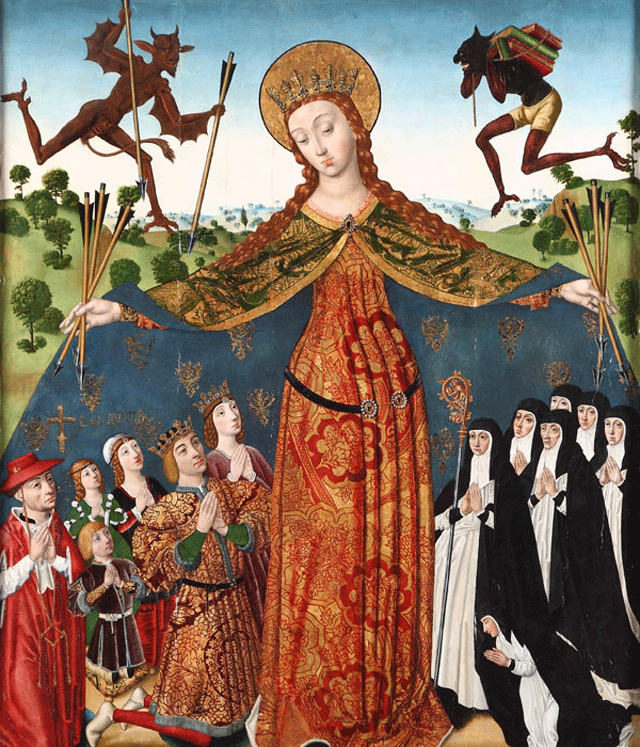 Diego de la Cruz, Die Jungfrau der Barmherzigkeit mit den Katholischen Königen und ihrer Familie.
