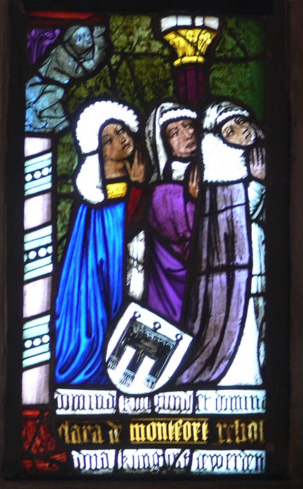 Eriskirch Pfarrkirche Stifterfenster mit Klara von Montfort