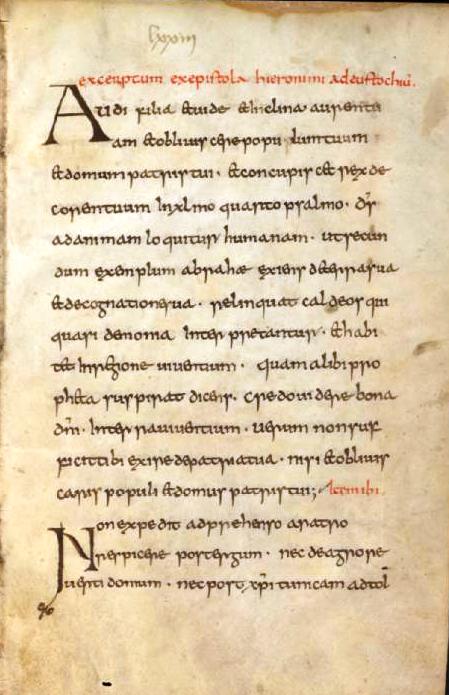 Handschrift der auf dem Konzil von Aachen beschlossenen Kanonissenregel (Dombibliothek Würzburg M.p.th.q.25 Concilium Aquisgranense a. 816. Institutio sanctimonialium Aquisgranensis)