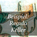 Regula Keller, die Buchbinderin. Eine beeindruckende Nonne des Katharinenklosters in St. Gallen war Regula Keller. Als es 1527 (im Zuge der Reformation und der dazugehörigen Auflösung der Klöster) zu Unruhen kam, fürchtete sie um die Sicherheit der Klosterbibliothek und begann heimlich Manuskripte aus dem Kloster zu schmuggeln.